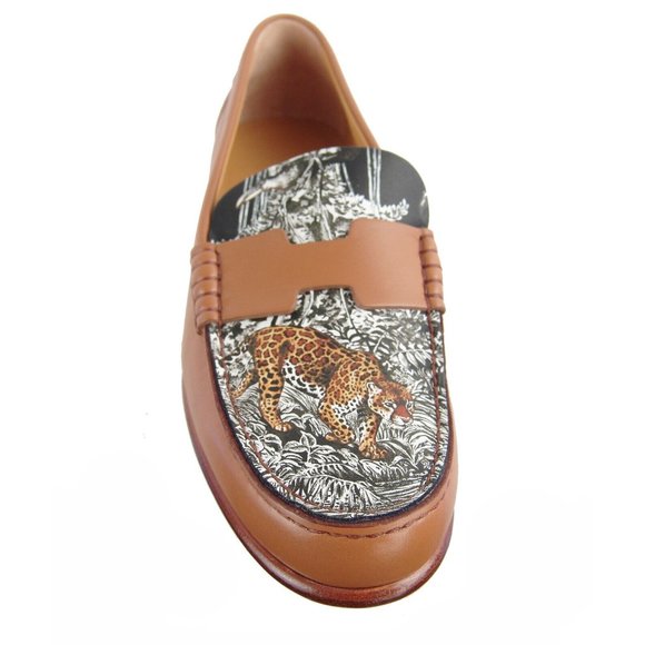 HERMES New Equateur Tatouage Kennedy Loafer Moccasins Shoes Made in Italy - Picture 5 of 16